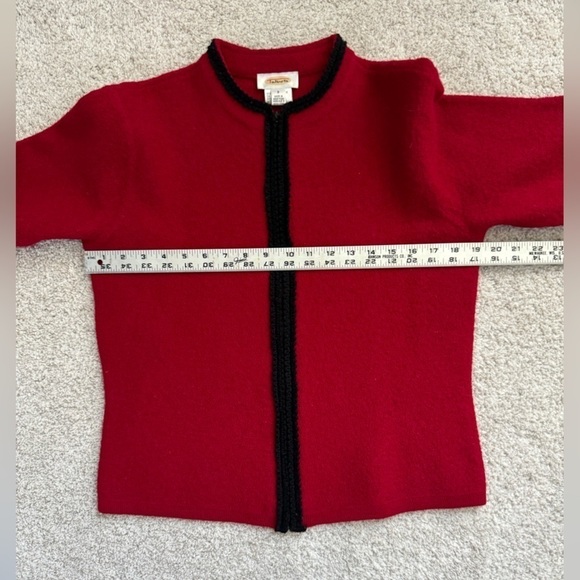Talbots Vintage 100% Wool Cardigan Jacket Size Small - Picture 7 of 8